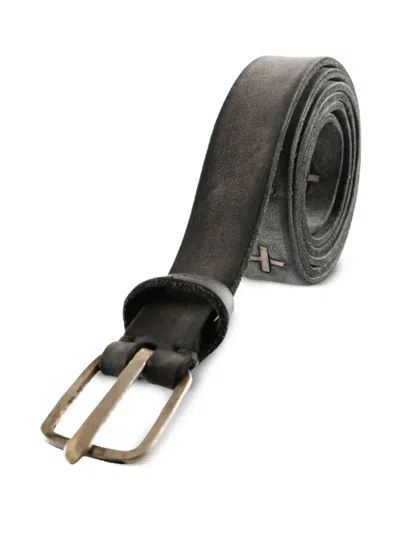 Ma+ Cross-embellished Belt In Black