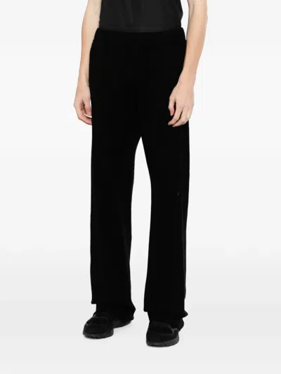 Ma+ Cross-embroidered Track Pants In Black