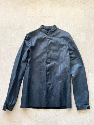 Pre-owned M.a+ Dark Grey Leather Shirt