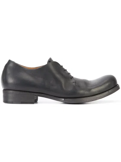 Ma+ Distressed Derby Shoes In Black