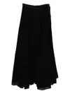 Ma+ Draped Skirt In Black