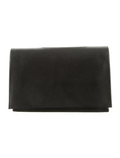 Pre-owned M.a+ Leather Bifold Wallet In Black