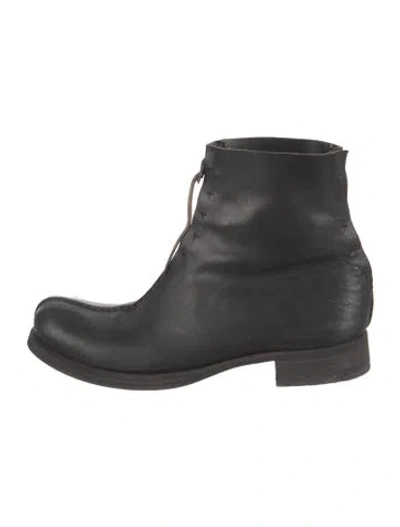 Pre-owned M.a+ Leather Boots In Black