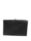 Ma+ Leather Flap Cardholder In Black