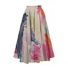 Ma Mulier Women's Midi Printed Fluffy Skirt