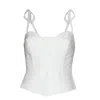 Ma Mulier Women's White Pia Corset Bustier