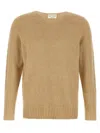Ma'ry'ya Bouclé Sweater In Beige