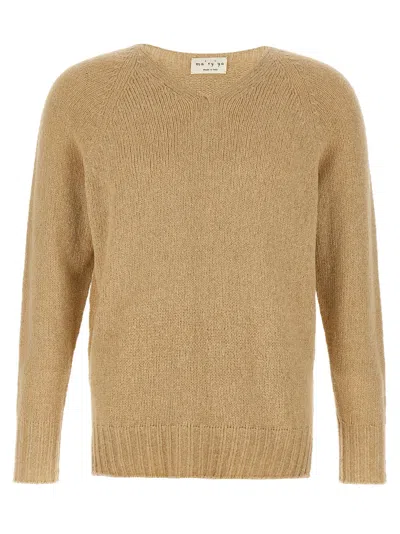 MA'RY'YA BEIGE BOUCL SWEATER