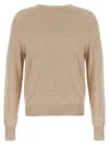Ma'ry'ya Cashmere Cotton Sweater In Neutral