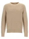 Ma'ry'ya Raglan-sleeve Wool Sweater In Beige