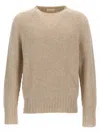 Ma'ry'ya Raglan-sleeve Wool Sweater In Beige