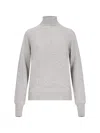 Ma'ry'ya Classic Turtleneck In Gray Melange Cashmere In Gray