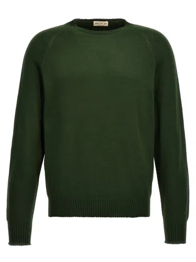 MA'RY'YA GREEN CREW-NECK SWEATER