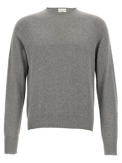 MA'RY'YA GREY CASHMERE COTTON SWEATER