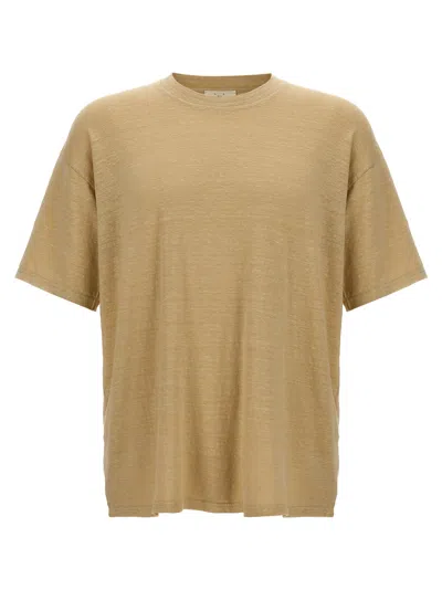 Ma'ry'ya Linen T-shirt In Gold