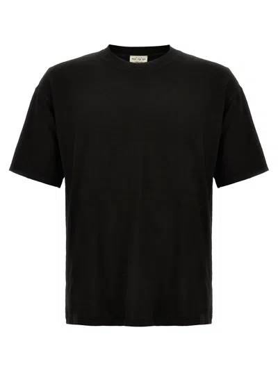 Ma'ry'ya Linen T-shirt In Black