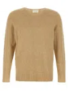 Ma'ry'ya Bouclé Sweater In Beige