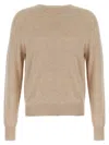 Ma'ry'ya Cashmere Cotton Sweater In Neutral