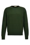 Ma'ry'ya Crew-neck Sweater In Green