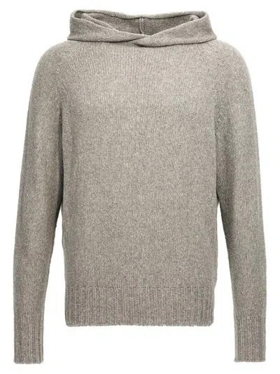 Ma'ry'ya Hooded Sweater In Gray