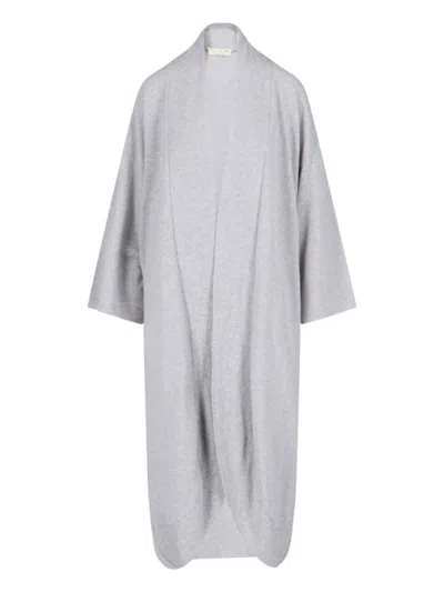 Ma'ry'ya Long Grey Cotton Cardigan