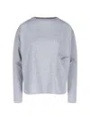 Ma'ry'ya Round Neckline T-shirt In Grey