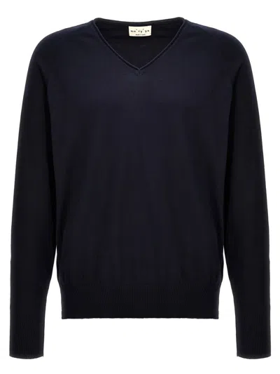 Ma'ry'ya V-neck Sweater In Blue