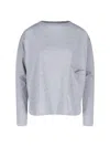 Ma'ry'ya Round Neckline T-shirt In Gray