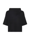 Ma'ry'ya Black Cotton Sweater In Black