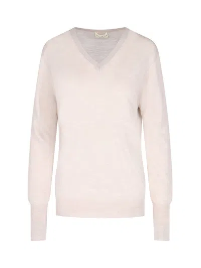 MA'RY'YA VIRGIN WOOL, SILK AND CASHMERE SWEATER