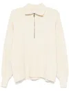 Ma'ry'ya Zip Sweater In White