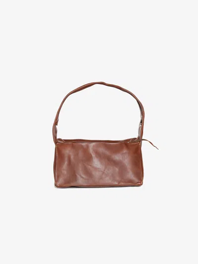 Ma+ Small Rectangular Hand Bag In Rust