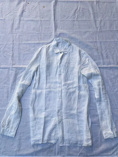 Pre-owned M.a+ White Linen Shirt