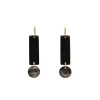 Maadili Collective Exclamation Point Earrings In Black