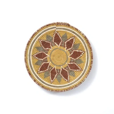 Maadili Collective Flower Burst Basket Cultivate Collection In Brown