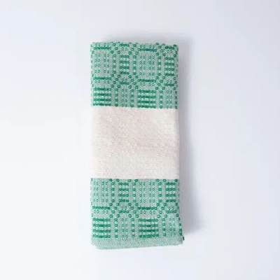 Maadili Collective Homestead Hand Towel In Green