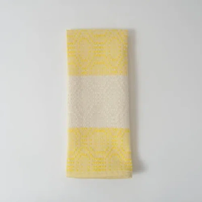 Maadili Collective Homestead Hand Towel In Yellow