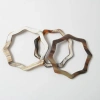 Maadili Collective Horn Lattice Bangle In Brown