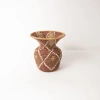 Maadili Collective Kaleidescope Trumpet Vase In Brown