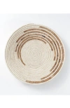 Maadili Collective Large Breaking Waves Basket In Brown & Natural Fiber