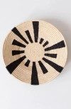 Maadili Collective Large Warp Speed Basket In Black & Natural Fiber
