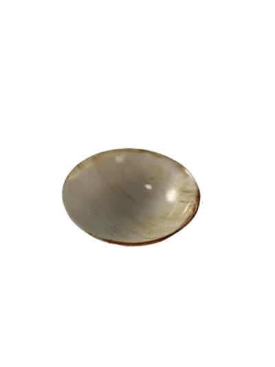 Maadili Collective Round Horn Bowl In White
