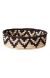 Maadili Collective Zig Zag Bread Basket In Multi
