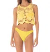 Maaji Adelaide Beachwear Crop Top In Bright Yellow In Yellow