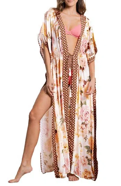 Maaji Afrodita Sundaze Cover-up In Pink/white Multi