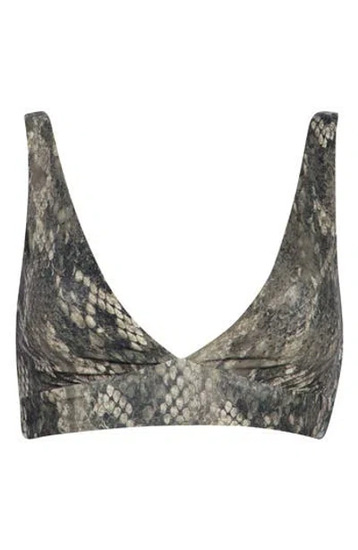 Maaji Allure Reversible Bikini Top In Green