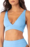 Maaji Allure Triangle Bikini Top In Blue