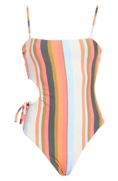 Maaji Ann Reversible One-piece Swimsuit In Orange