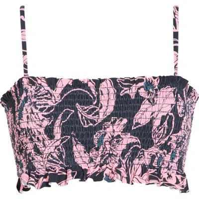 Maaji Aphrodite Reversible Strapless Bikini Top In Blue