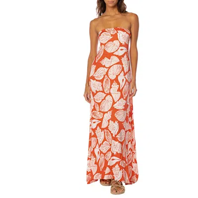 Maaji Australian Reef Strapless Maxi Dress In Multi